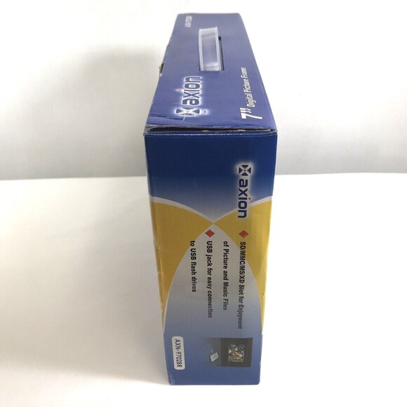 Digital Picture Frame Axion AXN-9702 7" Widescreen LCD Clock Calendar MP3 Alarm - Picture 5 of 7